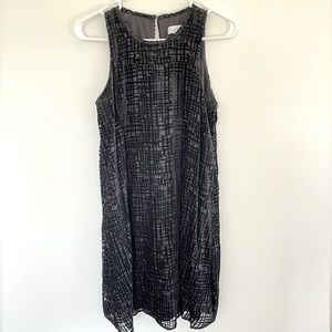 Calvin Klein Black Velvet Sleeveless Dress